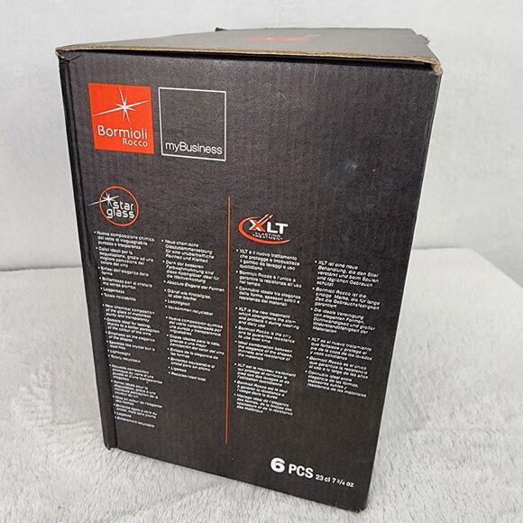 New 6 Bormioli Rocco Electra Italian Star Glass Champagne Flutes 7.75 oz Italy - Picture 3 of 7